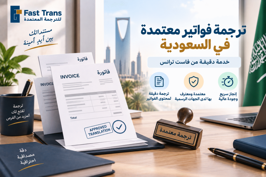 ترجمة فواتير معتمدة | خدمة دقيقة من فاست ترانس 1 image 10