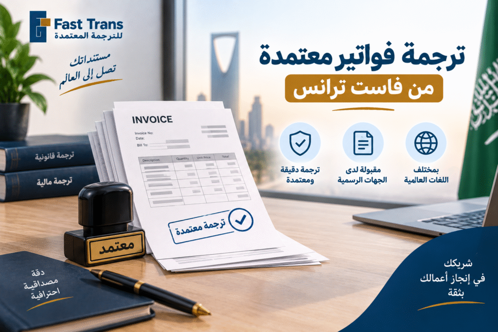 ترجمة فواتير معتمدة | خدمة دقيقة من فاست ترانس 4 image 11