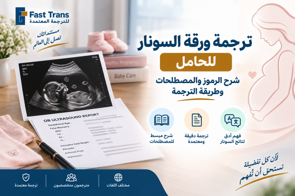 ترجمة ورقة السونار للحامل - شرح الرموز والمصطلحات وطريقة الترجمة 1 image 16