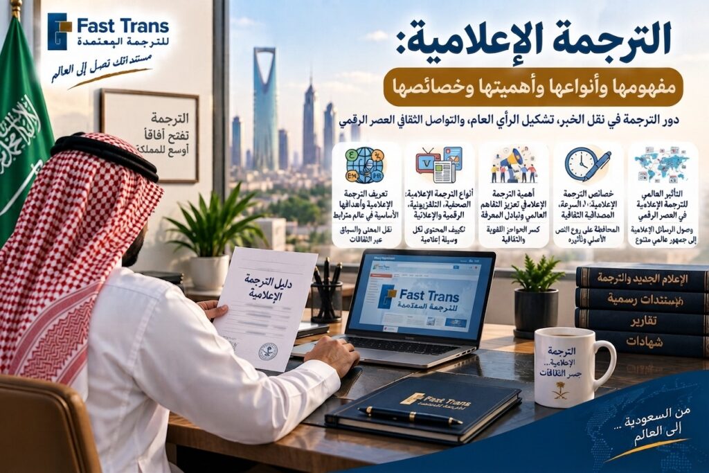 الترجمة الإعلامية - مفهومها وأنواعها وأهميتها وخصائصها 1 image 27