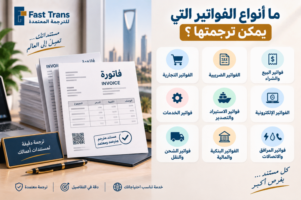 ترجمة فواتير معتمدة | خدمة دقيقة من فاست ترانس 2 image 8