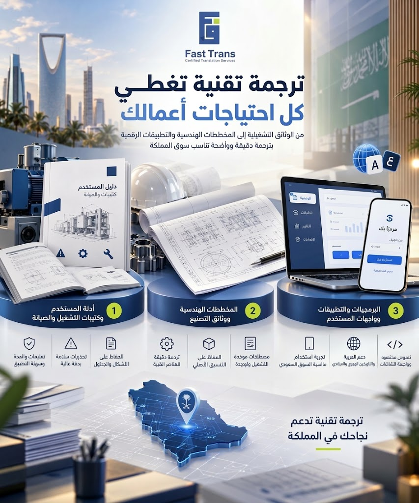الترجمة التقنية في السعودية - المفهوم والمجالات وخطوات ضمان جودة الوثائق الفنية 4 image 121