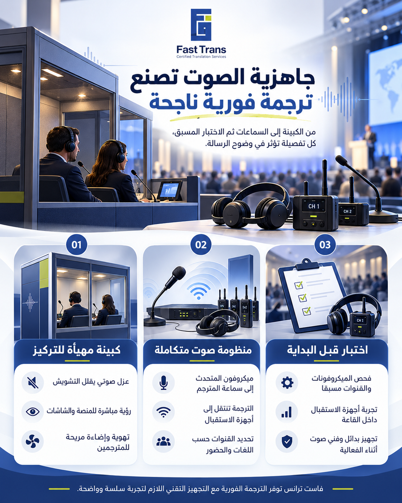 طريقة الترجمة الفورية في السعودية - 5 مراحل يمر بها المترجم من التحضير حتى المنصة 6 image 53